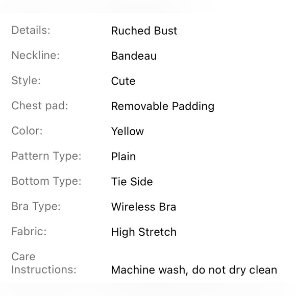 Yellow Bikini Set - Picture 4 of 4